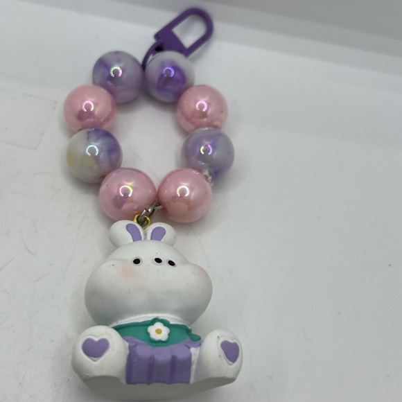 Handmade Cartoon Rabbit‎ Colorful Keychain Backpack Charms - Picture 4 of 6